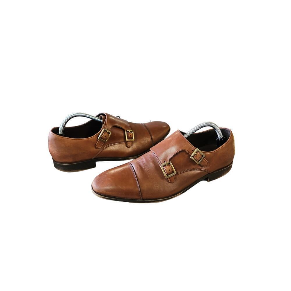 14th & Union Brown Leather Men's Dress Shoe Sz 9.5 - Picture 4 of 10